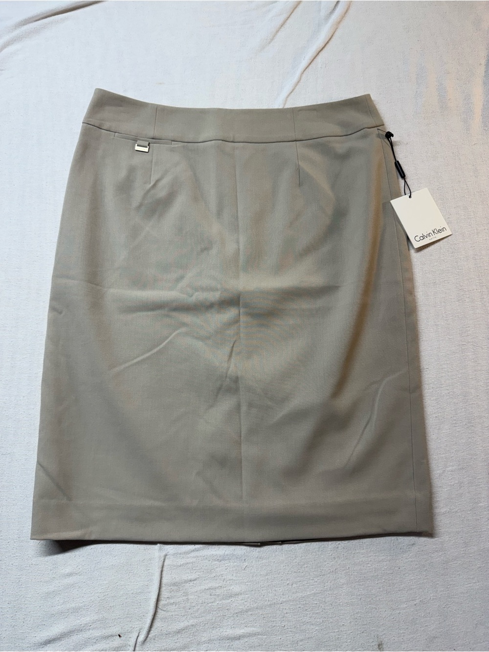 Calvin Klein Light Taupe Pencil Skirt